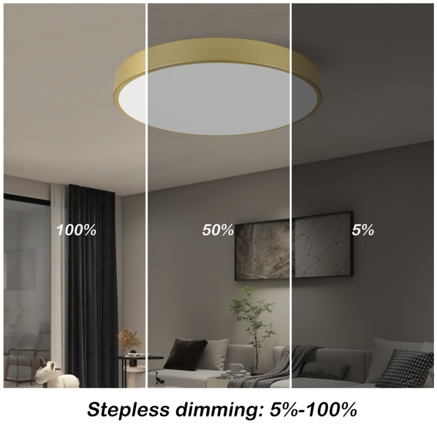 Immax NEO 07293L - LED+CCT Dimējams griestu gaismeklis SEMPLICI LED/60W/230V 2700-6500K Ø 60 cm + tālvadības pults