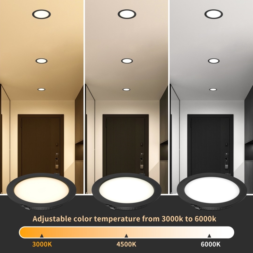 Immax NEO 07294L - LED ar regulējamu spilgtumu iebūvējamais griestu gaismeklis DOWN LED/36W/230V Wi-Fi Ø 23 cm balts