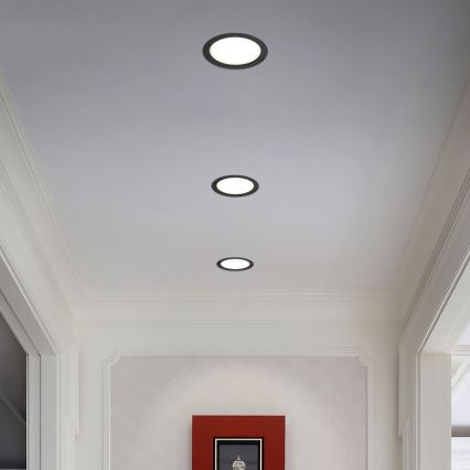 Immax NEO 07294L - LED regulējams iebūvējamais griestu gaismeklis DOWN LED/36W/230V Wi‑Fi Ø 23 cm melns