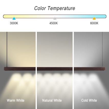 Immax NEO 07301L - dimmējama LED lustra uz troses MADEIRA LED/33W/230V Wi‑Fi Tuya 152 cm, valrieksts + tālvadības pults