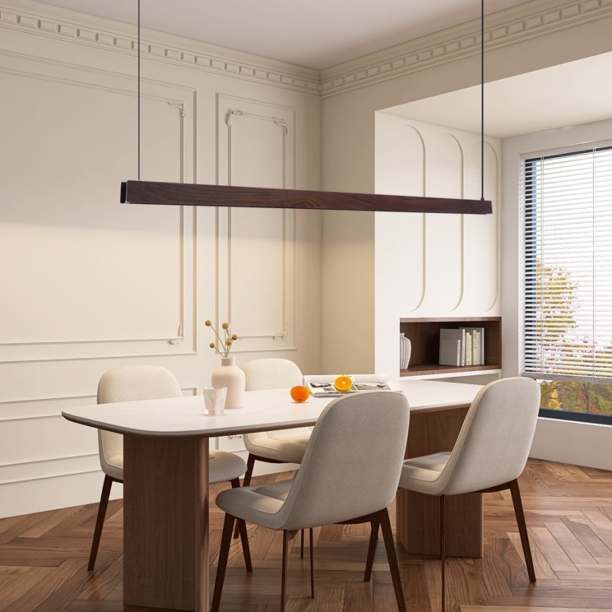 Immax NEO 07301L - dimmējama LED lustra uz troses MADEIRA LED/33W/230V Wi‑Fi Tuya 152 cm, valrieksts + tālvadības pults