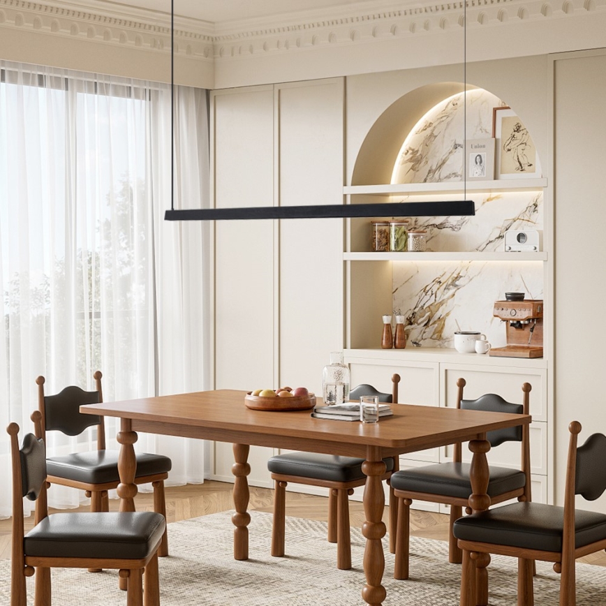 Immax NEO 07308L - LED regulējama lustra uz kabeļa MADEIRA LED/44W/230V Wi-Fi Tuya 202 cm melna + ar tālvadības pulti