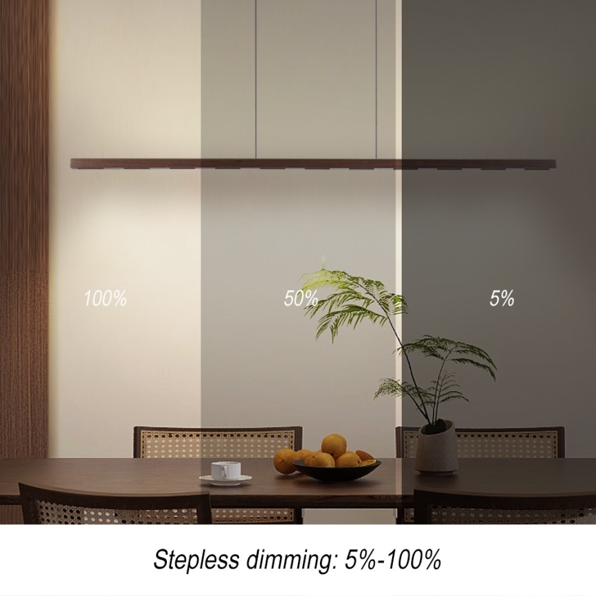 Immax NEO 07309L - LED lustra ar regulējamu spilgtumu uz troses ar sensoru MADEIRA LED/37W/230V 157 cm valrieksts