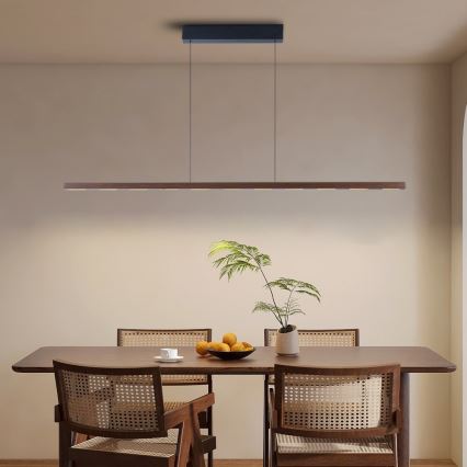 Immax NEO 07309L - LED lustra ar regulējamu spilgtumu uz troses ar sensoru MADEIRA LED/37W/230V 157 cm valrieksts