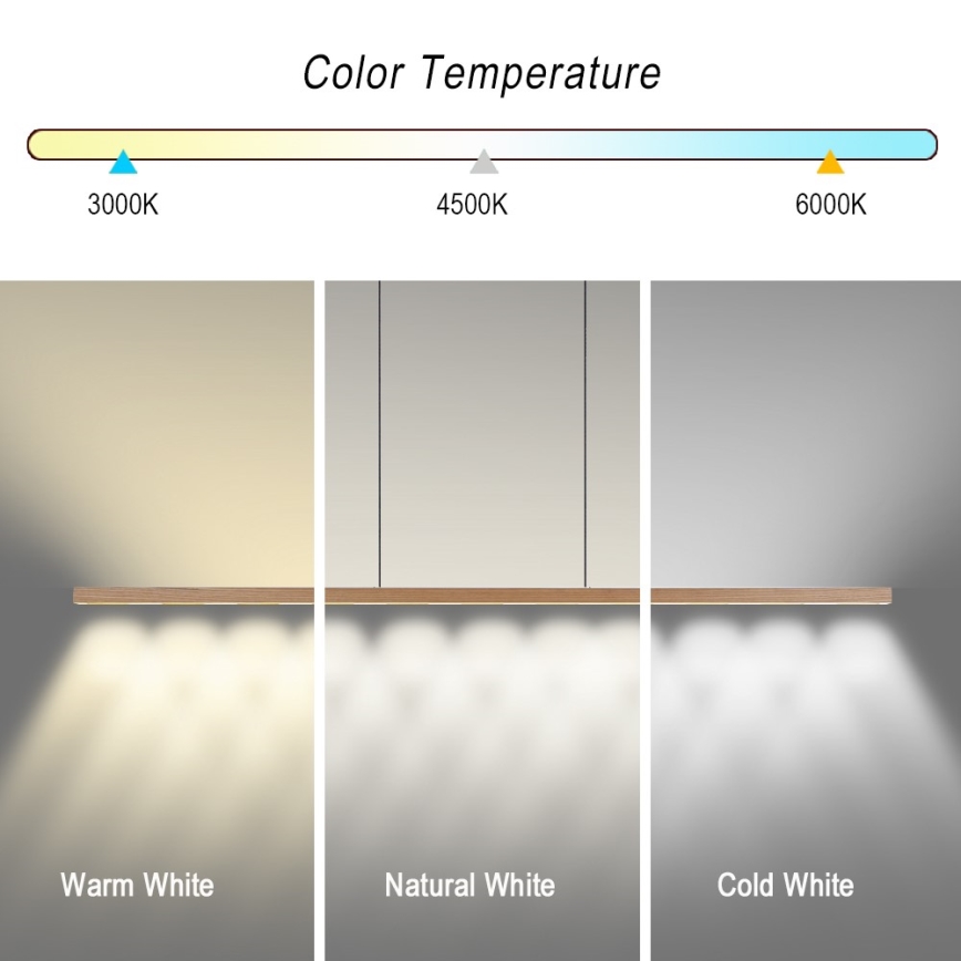 Immax NEO 07310L - MADEIRA LED dimējama lustra uz troses ar sensoru LED/37W/230V 157 cm, no oses