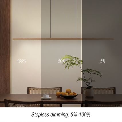 Immax NEO 07310L - MADEIRA LED dimējama lustra uz troses ar sensoru LED/37W/230V 157 cm, no oses