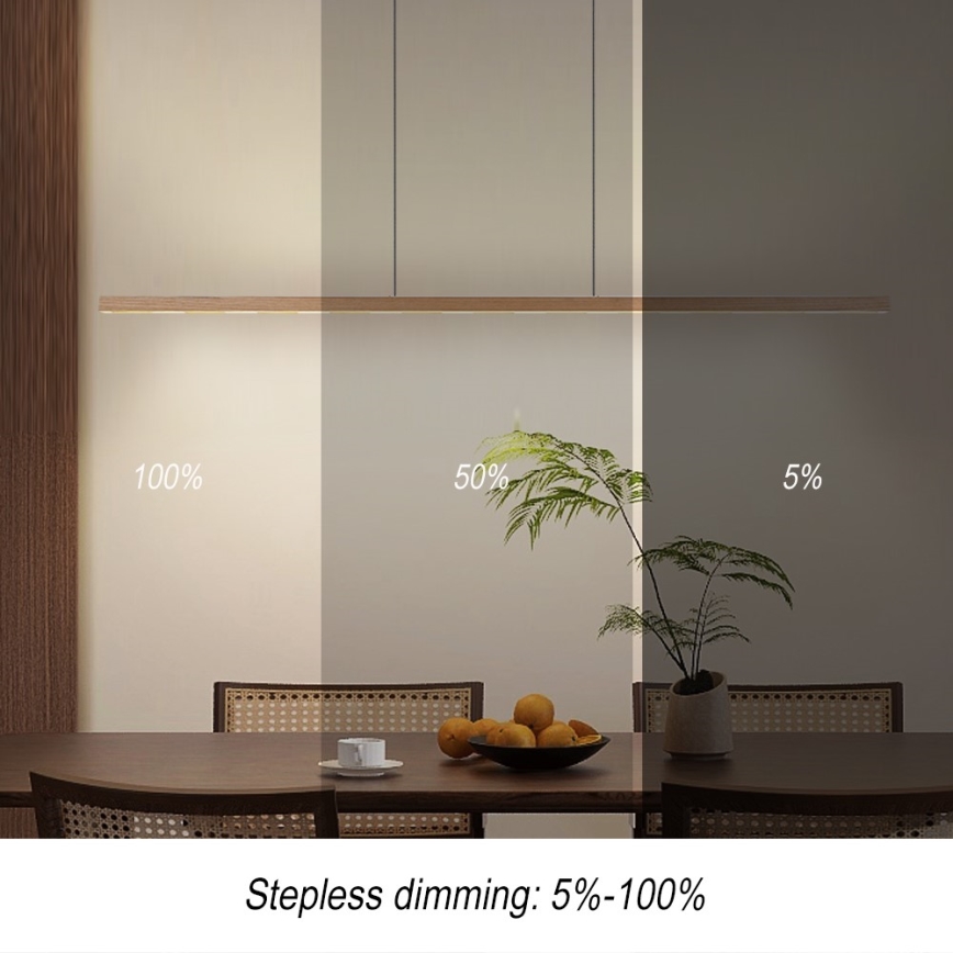 Immax NEO 07310L - MADEIRA LED dimējama lustra uz troses ar sensoru LED/37W/230V 157 cm, no oses