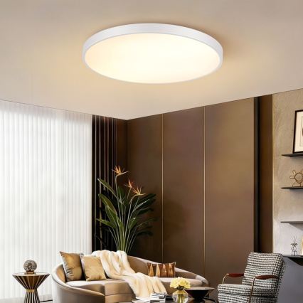 Immax NEO 07315L - Dimējama LED griestu lampa SEMPLICI LED/96W/230V Ø 80 cm Wi-Fi Tuya balta + tālvadības pults