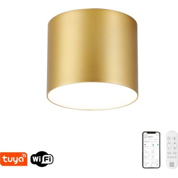 Immax NEO 07317L - LED regulējams griestu gaismeklis RONDATE LED/18W/230V Ø 11,5 cm Wi‑Fi Tuya zelta