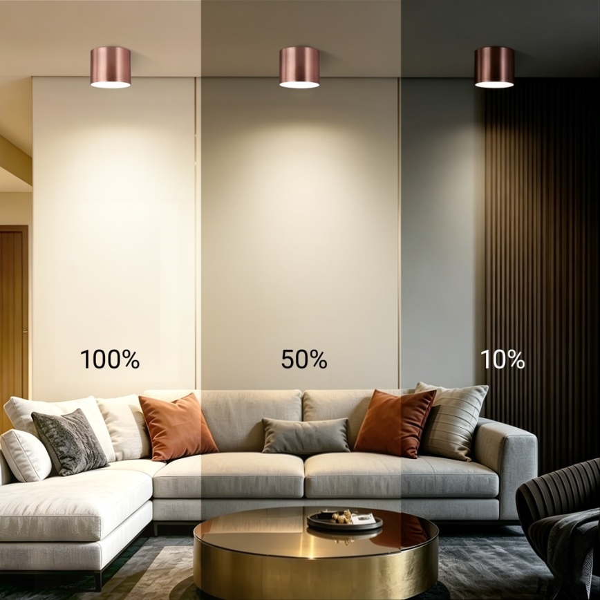 Immax NEO 07320L - LED dimējams griestu gaismeklis RONDATE LED/32W/230V diam. 16,5 cm Wi‑Fi Tuya rožu zelts