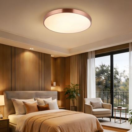 Immax NEO 07322L - regulējams LED griestu gaismeklis NEO LITE SEMPLICI LED/60W/230V diametrs 60 cm vara krāsā + tālvadības pults