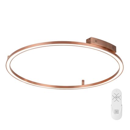 Immax NEO 07325-120C - LED griestu gaismeklis FINO ar regulējamu spilgtumu LED/72W/230V 120 cm Tuya rožu zelta krāsā + tālvadības pults