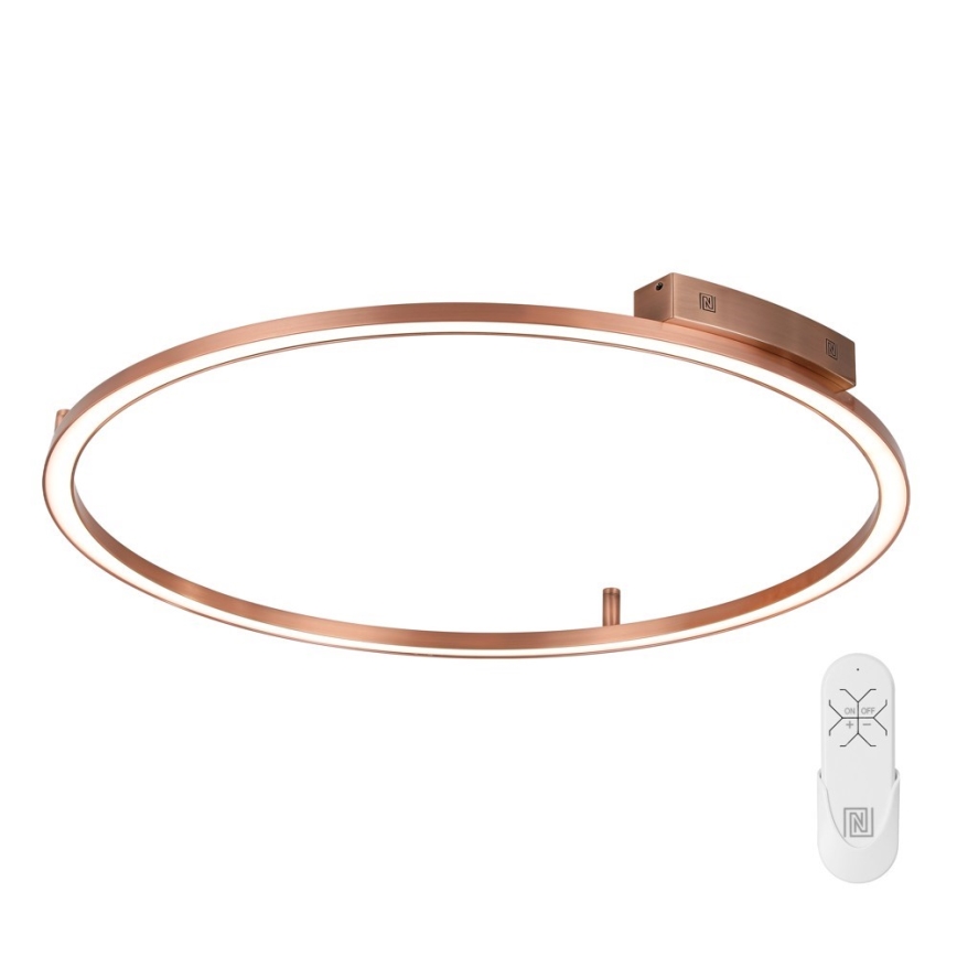Immax NEO 07325-120C - LED griestu gaismeklis FINO ar regulējamu spilgtumu LED/72W/230V 120 cm Tuya rožu zelta krāsā + tālvadības pults