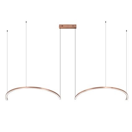 Immax NEO 07328L - FINO regulējama LED lustra uz troses, 72W/230V, 120 cm, rožu zelts, Tuya + tālvadības pults