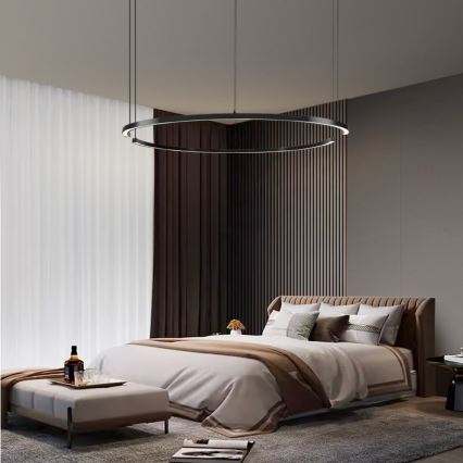 Immax NEO 07329L - dimmējams LED pakaramais uz troses FINO LED/72W/230V 120 cm Tuya, melns + tālvadības pults
