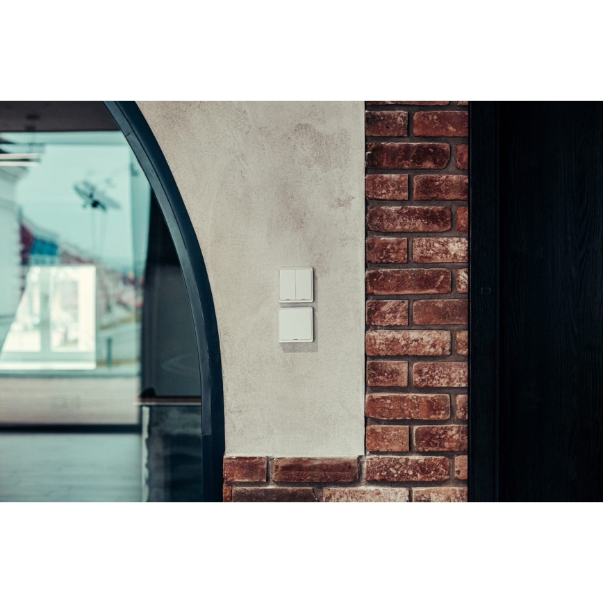 Immax NEO 07507L - Slēdzis 2-pogu SMART 1xCR2430 Zigbee 3.0 Tuya