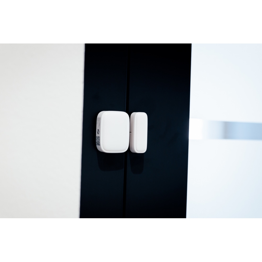 Immax NEO 07511L - KOMPLEKTS 2x Magnētiskais loga un durvju sensors SMART 1xCR2032  Zigbee Tuya