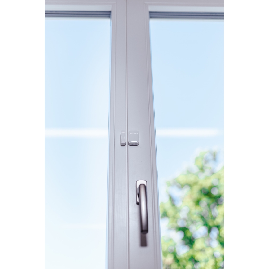 Immax NEO 07511L - KOMPLEKTS 2x Magnētiskais loga un durvju sensors SMART 1xCR2032  Zigbee Tuya
