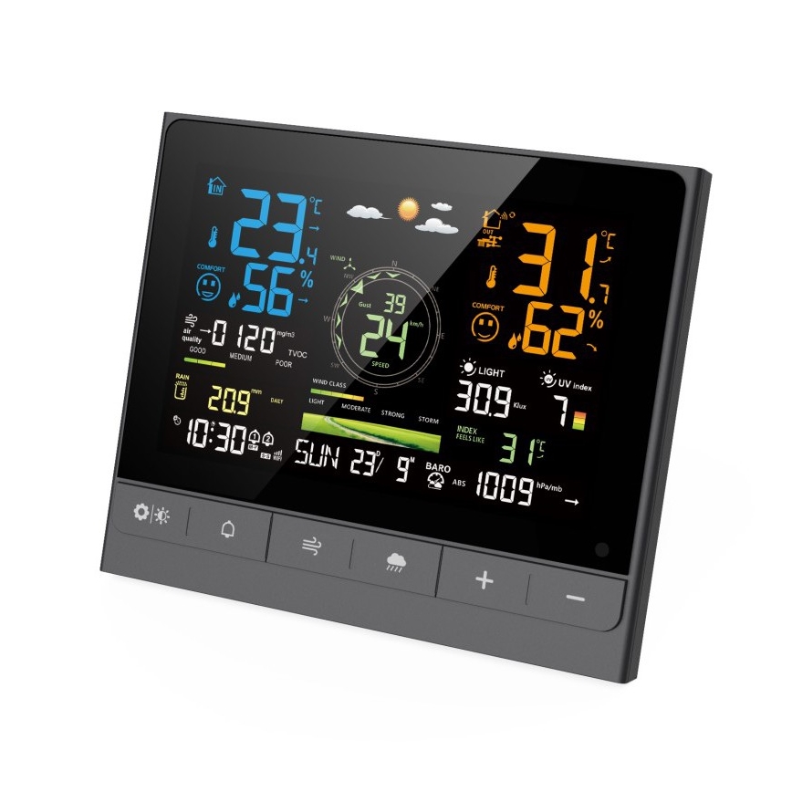 Immax NEO 07528L - Profesionālā meteostacija 7 vienā NEO LITE SMART 5V/2xAAA + 3xAA