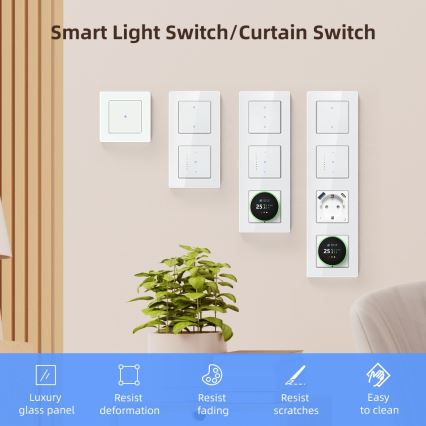 Immax NEO 07539L - 2 pogu SMART slēdzis 230V Wi-Fi Tuya