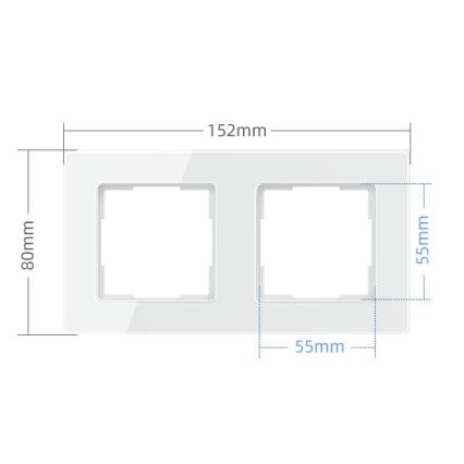 Immax NEO 07541L - Rāmis slēdžiem, kontaktligzdām un termostatiem, 2 vietu