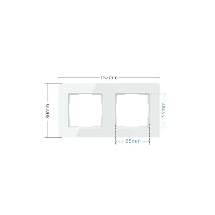 Immax NEO 07541L - Rāmis slēdžiem, kontaktligzdām un termostatiem, 2 vietu