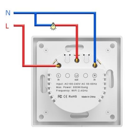 Immax NEO 07549L - viedais vienpogas slēdzis 230 V
