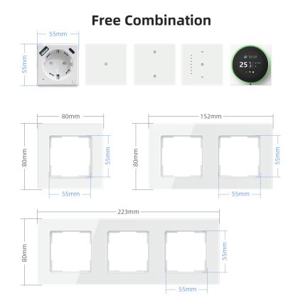 Immax NEO 07552L - Viedā kontaktligzda F 16A/230V + 1xUSB-A+1xUSB C PD 20W