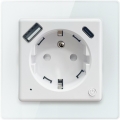 Immax NEO 07553L - Viedā kontaktligzda E 16A/230V ar 1x USB-A + 1x USB-C PD 20W