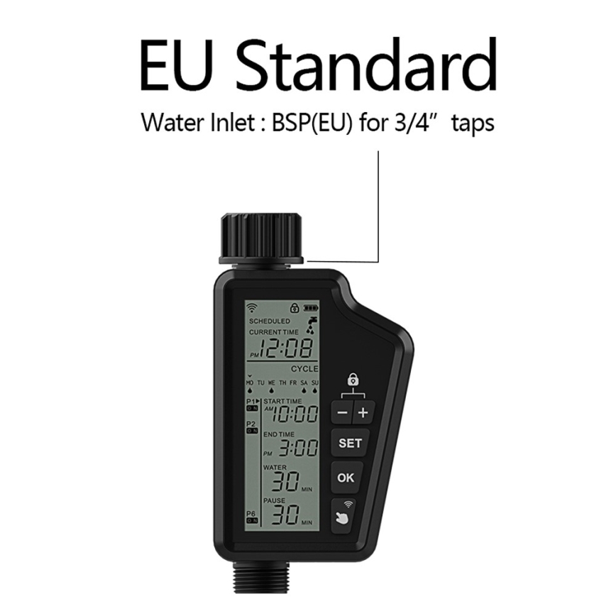 Immax NEO 07556L - Laistīšanas vārsts 4xAA IP65 Wi-Fi Tuya