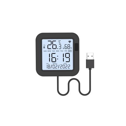 Immax NEO 07559L - Kontrolieris ar temperatūras un mitruma sensoru 5V Wi-Fi