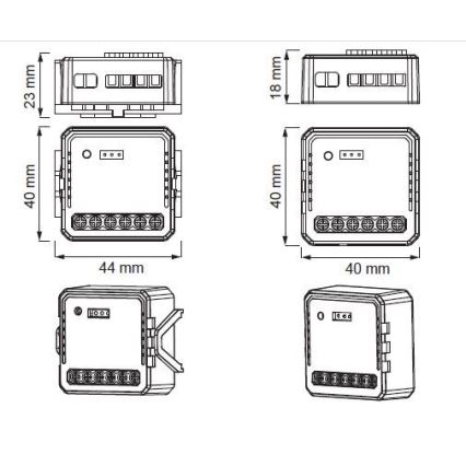 Immax NEO 07571L - Smart ierīce NEO LITE V7 2 pogas Wi-Fi Tuya