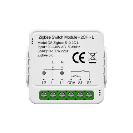 Immax NEO 07572L - Smart ierīce NEO LITE V8 2 pogas Tuya