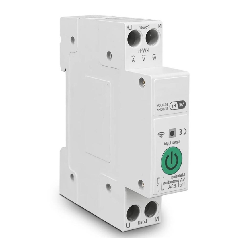 Immax NEO 07574L - Viedais strāvas slēgiekārtas pārtraucējs 1 fāze 1-63A Wi-Fi Tuya