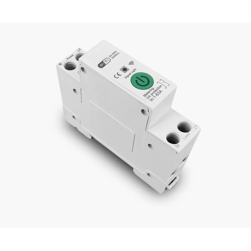 Immax NEO 07574L - Viedais strāvas slēgiekārtas pārtraucējs 1 fāze 1-63A Wi-Fi Tuya