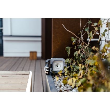 Immax NEO 07708L - Āra kontaktligzda NEO LITE Smart 1x230V IP65 Wi-Fi Tuya