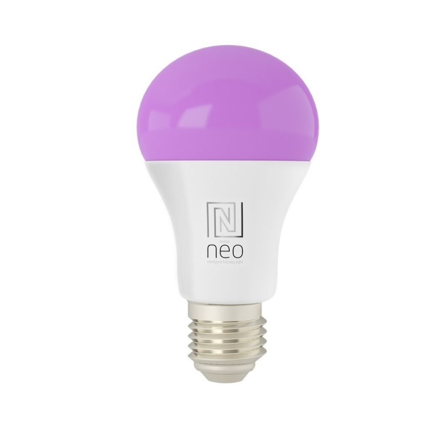 Immax NEO 07712L - LED RGB+CCT Aptumšojama spuldze NEO LITE Smart E27/9W/230V Wi-Fi Tuya 2200 - 6500K