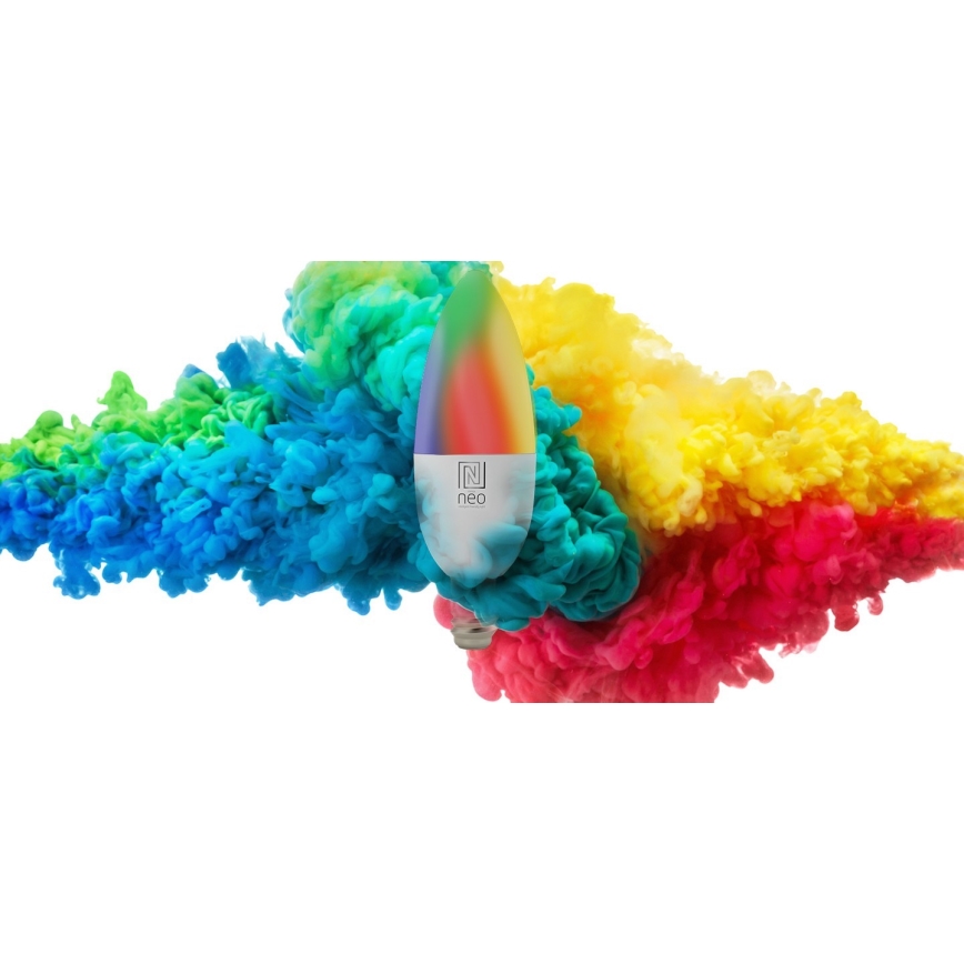 Immax NEO 07716L - LED RGB+CCT Aptumšojama spuldze E14/5,5W/230V 2700K Wi-Fi Tuya
