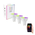 Immax NEO 07724C - KOMPLEKTS 3x LED RGB+CCT Aptumšojama spuldze GU10/4,8W/230V 2700K Wi-Fi Tuya