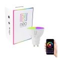 Immax NEO 07724L - LED RGB+CCT Aptumšojama spuldze GU10/4,8W/230V 2700K Wi-Fi Tuya