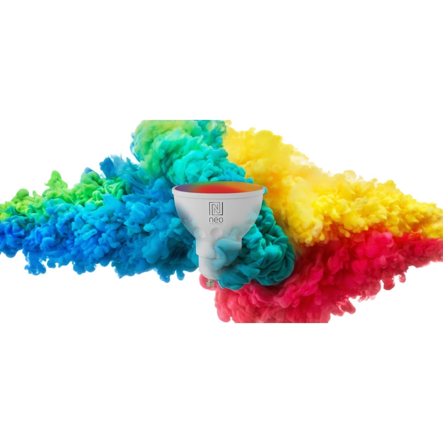 Immax NEO 07724L - LED RGB+CCT Aptumšojama spuldze GU10/4,8W/230V 2700K Wi-Fi Tuya
