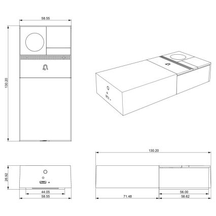 Immax NEO 07728L - Video durvju zvans NEO LITE Smart Wi-Fi Tuya IP54