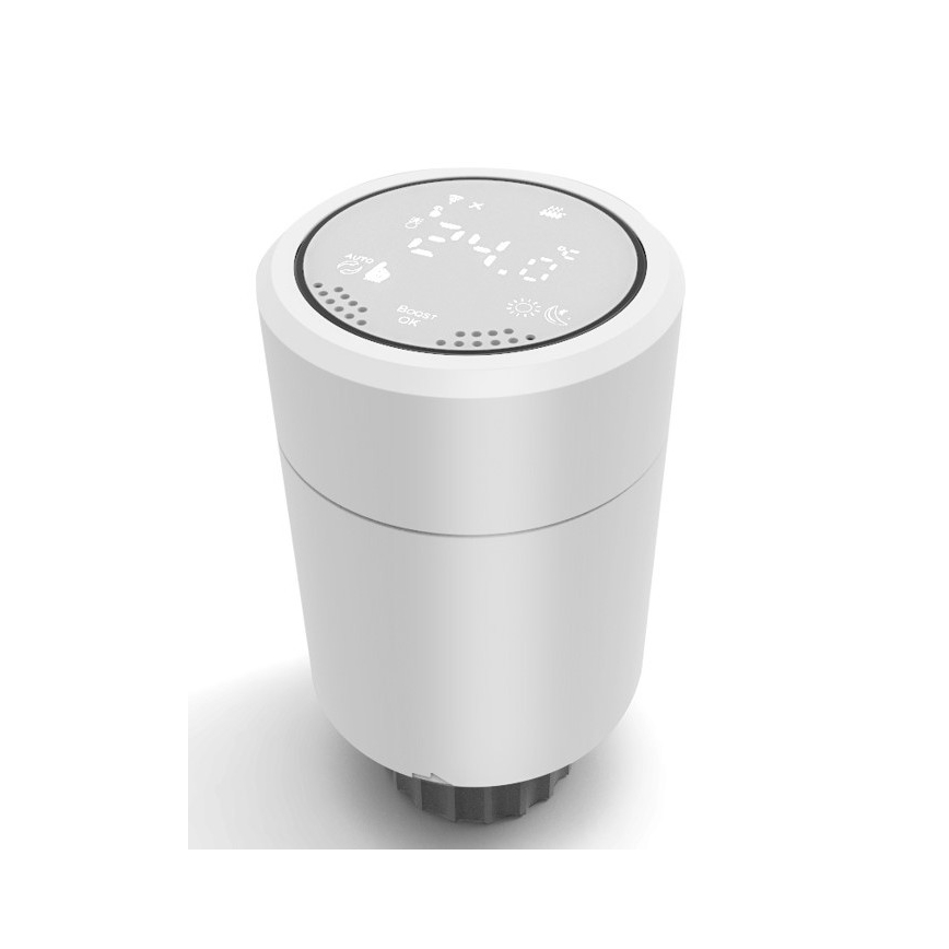 Immax NEO 07732C-KOMPLEKTS 4x Termostata galva + BRIDGE PRO v3 2xAA/3V Wi-Fi Tuya