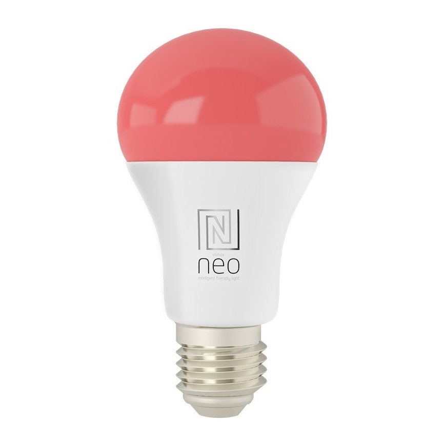 Immax NEO 07733L - LED RGB+CCT Aptumšojama spuldze NEO LITE E27/11W/230V 2700 - 6500K Wi-Fi Tuya