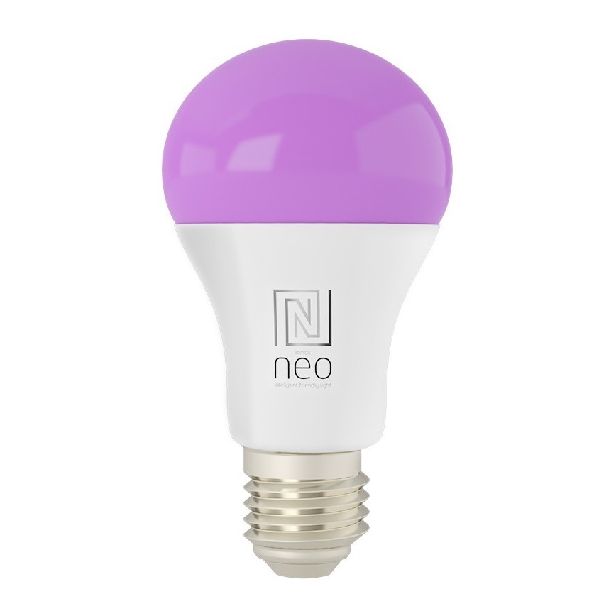 Immax NEO 07733L - LED RGB+CCT Aptumšojama spuldze NEO LITE E27/11W/230V 2700 - 6500K Wi-Fi Tuya