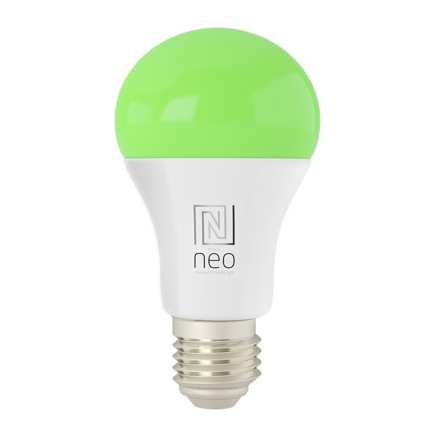 Immax NEO 07733L - LED RGB+CCT Aptumšojama spuldze NEO LITE E27/11W/230V 2700 - 6500K Wi-Fi Tuya