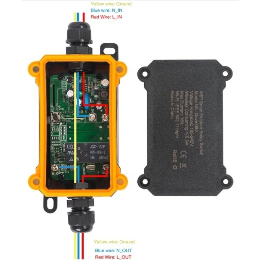 Immax NEO 07746L - Viedais āra slēdzis NEO LITE 3680W/230V/16A IP68 Wi-Fi Tuya
