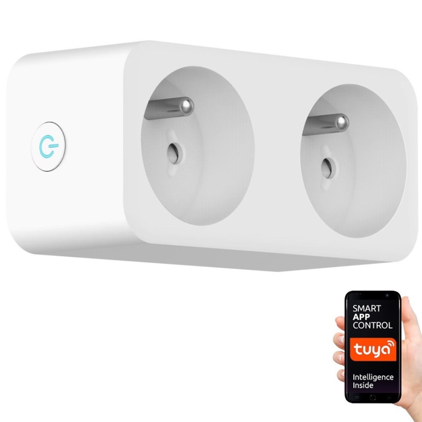 Immax NEO 07751L - Viedās kontaktligzdas sadalītājs NEO LITE 2x16A/230V Wi-Fi Tuya