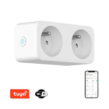 Immax NEO 07751L - Viedās kontaktligzdas sadalītājs NEO LITE 2x16A/230V Wi-Fi Tuya