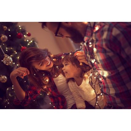 Immax NEO 07756L - LED regulējamā āra virtene NEO LITE, 400 LED / 10 gaismas režīmi, 43 m, IP44, Wi‑Fi Tuya, daudzkrāsaina